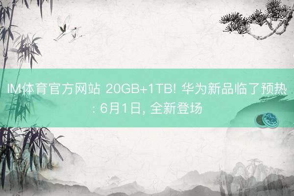 IM体育官方网站 20GB+1TB! 华为新品临了预热: 6月1日， 全新登场