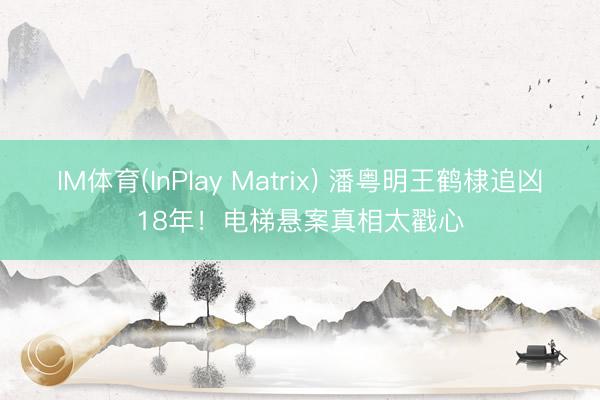 IM体育(InPlay Matrix) 潘粤明王鹤棣追凶18年！电梯悬案真相太戳心